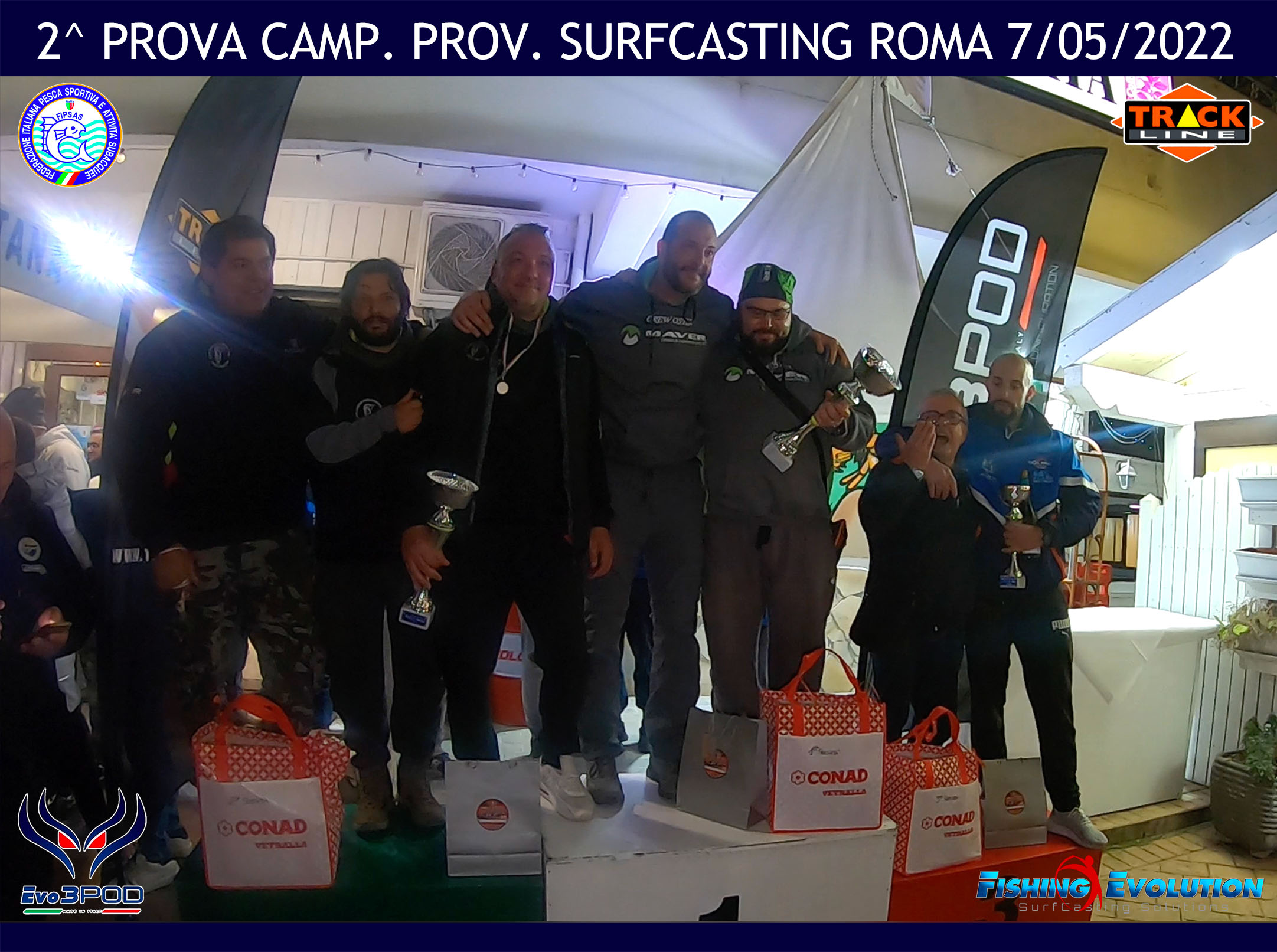 Risultati 2^ Prova Campionato Prov. SurfCasting Roma 2022